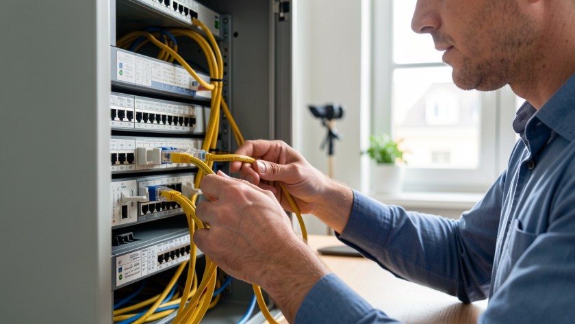 Ethernet connection being tested after linking at 100 Mbps