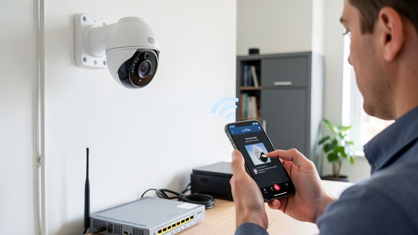 IP camera network connection being checked after a router restart